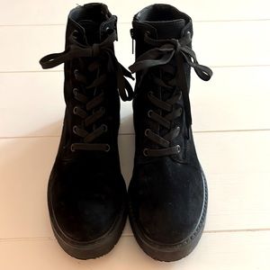 Vince Suede black boots